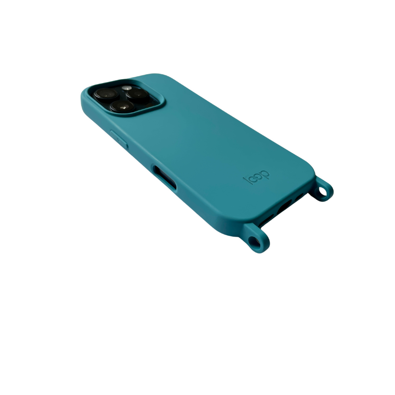 Világoskék telefontok - karabiner előkészítéssel