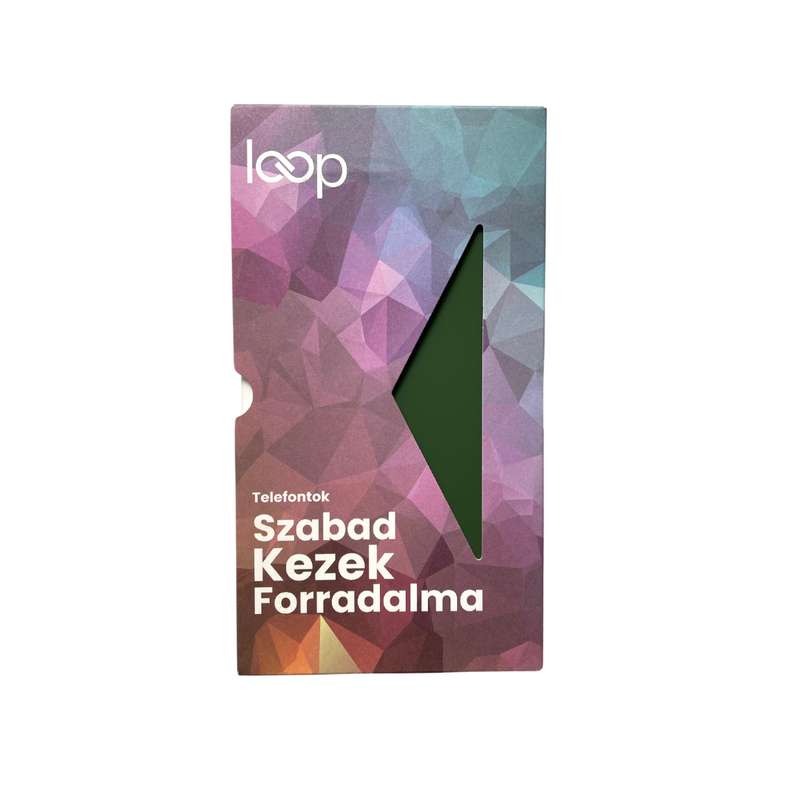 Fűzöld telefontok - karabiner előkészítéssel