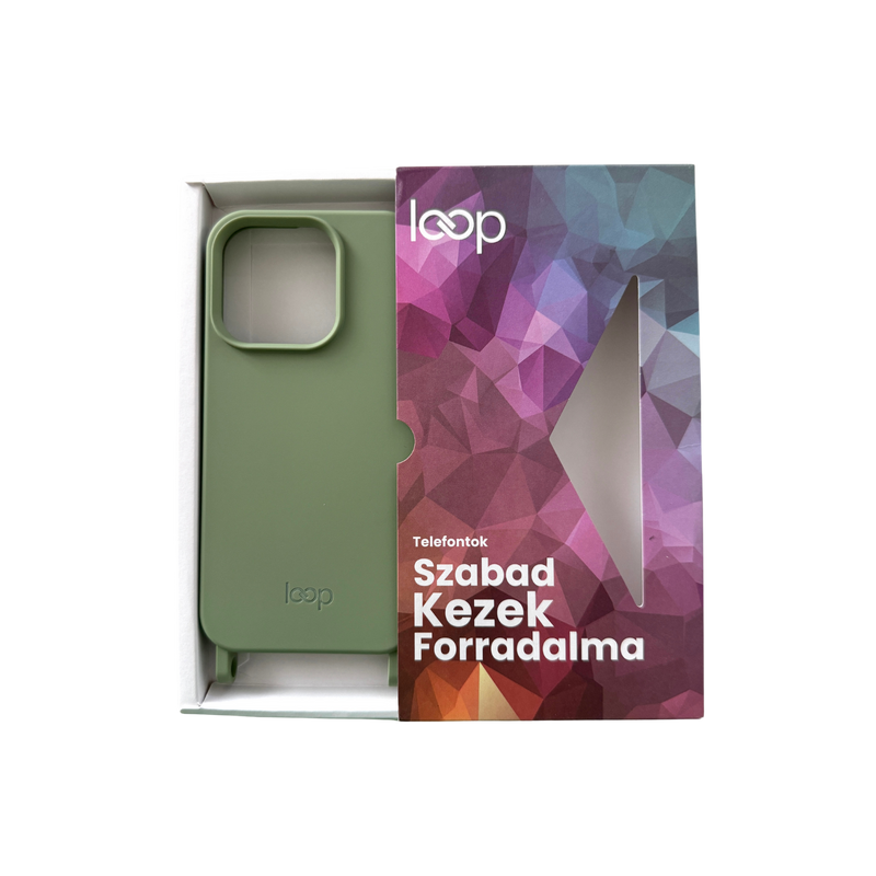 Olajzöld telefontok - karabiner előkészítéssel