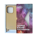 Bézs telefontok - karabiner előkészítéssel