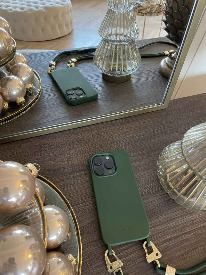 Fűzöld telefontok - karabiner előkészítéssel