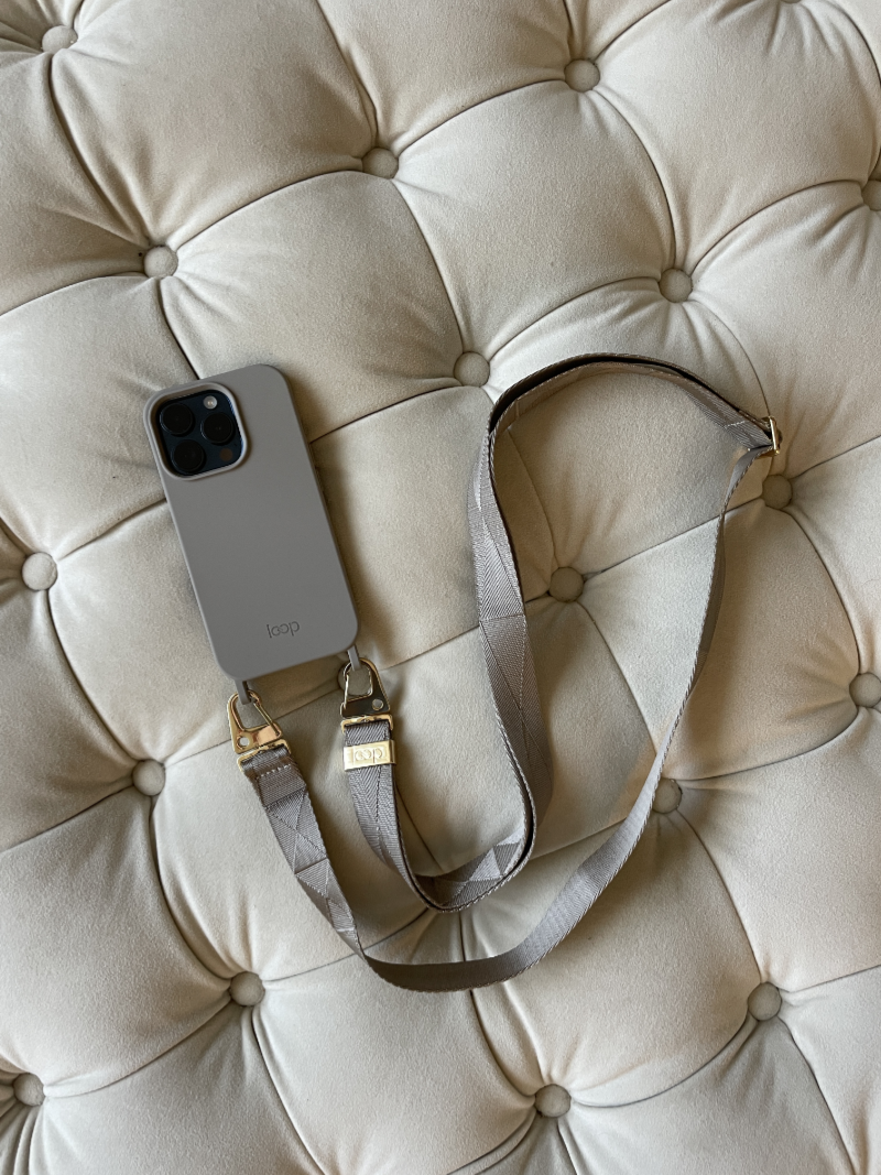 Taupe telefontok - karabiner előkészítéssel